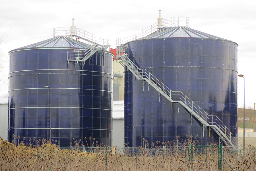 Biogas application bolted tanks - Sotanks